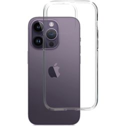 Mobiparts Classic Coque Transparente iPhone 14 Pro Coque arrière en TPU Souple - Transparent
