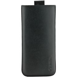 Valenta Pocket Classic Samsung Galaxy S9 Pochette en Cuir Véritable - Etui à insérer - Poche téléphone - Noir