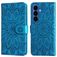 Mobigear Sunflower Housse Samsung Galaxy S26 Etui Porte-Monnaie - Bleu