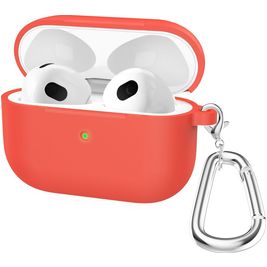 Mobigear Classic Coque Apple AirPods 3 Coque en Silicone Souple - Rouge