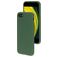 Mobiparts Coque iPhone SE (2022) Coque arrière en Silicone - Forest Green