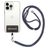 Mobigear Lanyard - Cordon de téléphone universel ajustable - Noir / Gris