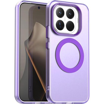 Mobigear Shockproof Coque Xiaomi 15T Pro MagSafe Coque arrière Rigide - Violet