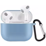 Mobigear Classic Coque Apple AirPods 3 Coque en Silicone Souple - Bleu