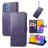 Mobigear Clover Housse Samsung Galaxy M52 Etui Porte-Monnaie - Violet