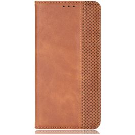 Mobigear Sensation Housse Motorola Moto E22 Etui Porte-Monnaie - Marron