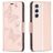 Mobigear Butterfly Housse Samsung Galaxy S23 Etui Porte-Monnaie - Rose doré