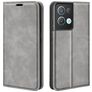 Mobigear Retro Slim Housse OPPO Reno 8 Pro 5G Etui Porte-Monnaie - Gris