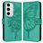 Mobigear Butterfly Housse Samsung Galaxy S24 FE Etui Porte-Monnaie - Vert