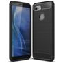 Mobigear Brushed Slim Coque Google Pixel 3 Coque arrière en TPU Souple - Noir