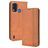 Mobigear Sensation Housse Nokia G11 Plus Etui Porte-Monnaie - Cognac