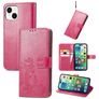Mobigear Clover Housse iPhone 15 Plus Etui Porte-Monnaie - Magenta
