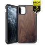 ITSkins HybridFusion Coque iPhone 11 Pro Max Coque arrière Rigide Anti-Chocs - Dark Wood