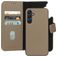 Mobiparts Housse Samsung Galaxy A25 Etui avec Coque Détachable en Cuir Véritable Porte-Monnaie - Taupe