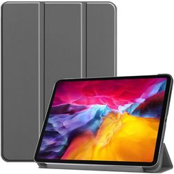 Mobigear Luxury Smart Cover with Gray Pencil Holder Apple iPad Pro 11 (2021)
