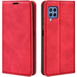 Mobigear Retro Slim Housse Samsung Galaxy M22 Etui Porte-Monnaie - Rouge