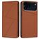 Mobigear Frosted Flip Housse iPhone 17 Pro Max Etui Porte-Monnaie - Marron