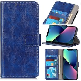 Mobigear Basic Housse iPhone 14 Etui Porte-Monnaie - Bleu