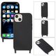 Mobigear Lanyard iPhone 14 Plus Coque avec cordon en Silicone - Noir