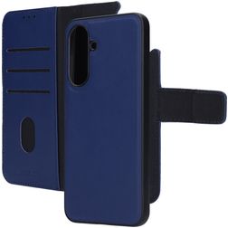 Mobiparts Housse Samsung Galaxy A36 Etui avec Coque Détachable en Cuir Véritable Porte-Monnaie - Bleu
