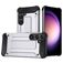 Mobigear Outdoor Coque Samsung Galaxy S24 Coque arrière Rigide Anti-Chocs - Argent