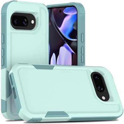 Mobigear Heavy Armor Google Pixel 9a Plastique rigide Coque arrière Antichoc - Vert