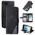 Mobigear Rhombus Housse iPhone SE (2022) Etui Porte-Monnaie - Noir