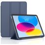 Mobigear Tri-Fold Gel Coque iPad 11 (2025) Etui en TPU,Similicuir - Dark Blue