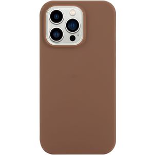 Mobigear Colors Coque iPhone 14 Pro Max Coque arrière en TPU Souple - Marron
