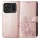 Mobigear Clover Xiaomi Mi 11 Ultra Étui Portefeuille - Rose doré