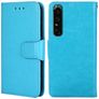 Mobigear Wallet Housse Sony Xperia 1 IV Etui Porte-Monnaie - Bleu