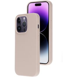 Mobiparts Coque iPhone 14 Pro Coque arrière en Silicone - Soft Salmon