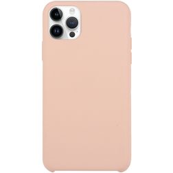 Mobigear Rubber Touch Coque iPhone 15 Pro Max Coque arrière en Silicone - Rose pastel
