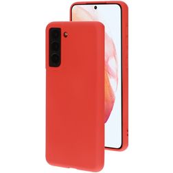 Mobiparts Coque Samsung Galaxy S21 Coque arrière en Silicone - Scarlet Red