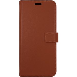 Valenta Gel Skin Housse iPhone 14 Pro Max Etui en Cuir Véritable Porte-Monnaie - Marron