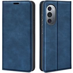 Mobigear Retro Slim Housse Motorola Edge X30 Etui Porte-Monnaie - Dark Blue