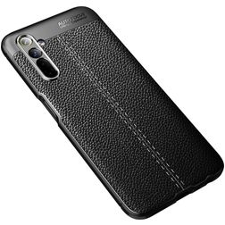 Mobigear Luxury Coque Realme 6 Coque arrière en TPU Souple - Noir