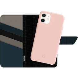 Valenta Snap Luxe Housse iPhone 11 Etui avec Coque Détachable Porte-Monnaie - Noir / Rose