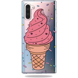 Mobigear Design Coque Samsung Galaxy Note 10 Coque arrière en TPU Souple - Ice Cream