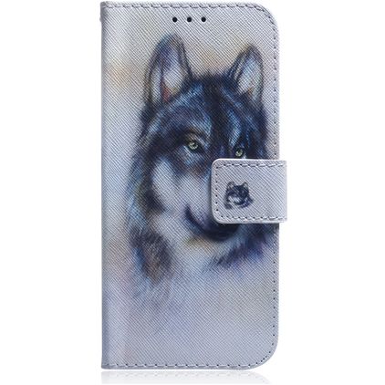 Mobigear Design Housse Huawei P40 Pro Etui Porte-Monnaie - Loup