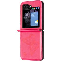 Mobigear Butterfly Coque Samsung Galaxy Z Flip 6 Coque arrière - Rose