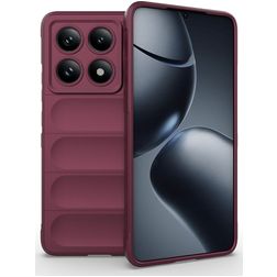 Mobigear Bumpy Coque Xiaomi 14T Pro Coque arrière en TPU Souple - Rouge