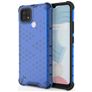 Mobigear Honeycomb Coque Realme C21 Coque arrière Rigide Anti-Chocs - Bleu