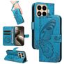 Mobigear Butterfly Housse Xiaomi 15T Pro Etui Porte-Monnaie - Bleu