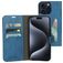 Mobiparts Classic Wallet iPhone 15 Pro Max Étui Portefeuille - Steel Blue