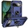 Mobigear Armor Ring Coque Google Pixel 9 Coque arrière Rigide Anti-Chocs avec Anneau-Support - Bleu