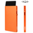 Valenta Cardprotector Porte-cartes Aluminium - 5 cartes - Compatible MagSafe - Orange
