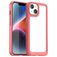 Mobigear Crystal Coque iPhone 15 Plus Coque arrière Rigide - Transparent / Rouge
