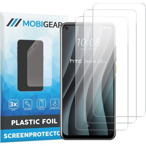 Mobigear HTC Desire 20 Pro Protection d'écran Film - Compatible Coque (Lot de 3)
