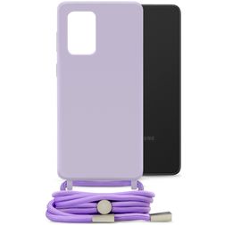 Mobilize Lanyard Gelly Samsung Galaxy A33 Coque avec cordon en TPU Souple - Pastel Purple